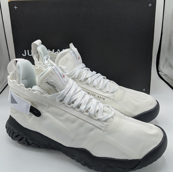 jordan proto react white black